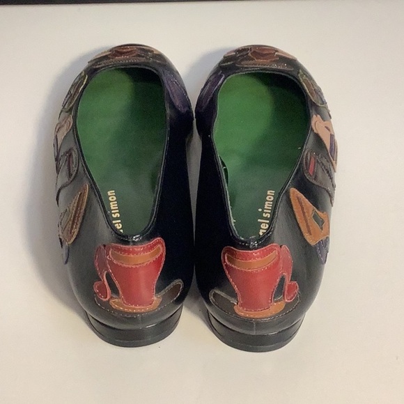Vintage Michael Simon Leather “Coffee Cups” Slip On Ballet Flats Shoes Sz 7M - Picture 7 of 11